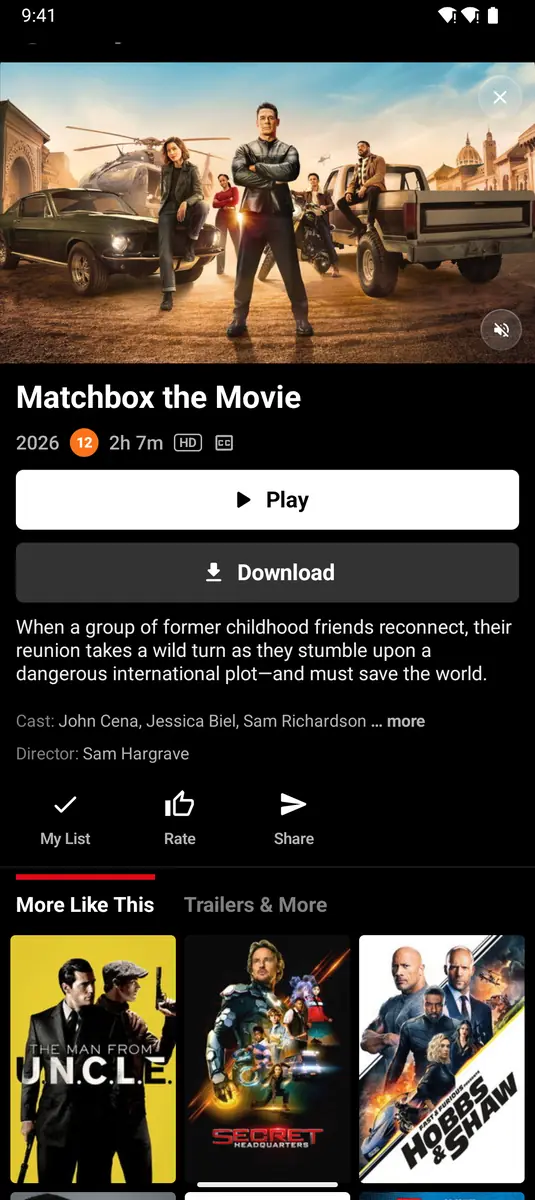 StreamFlix on Android phone