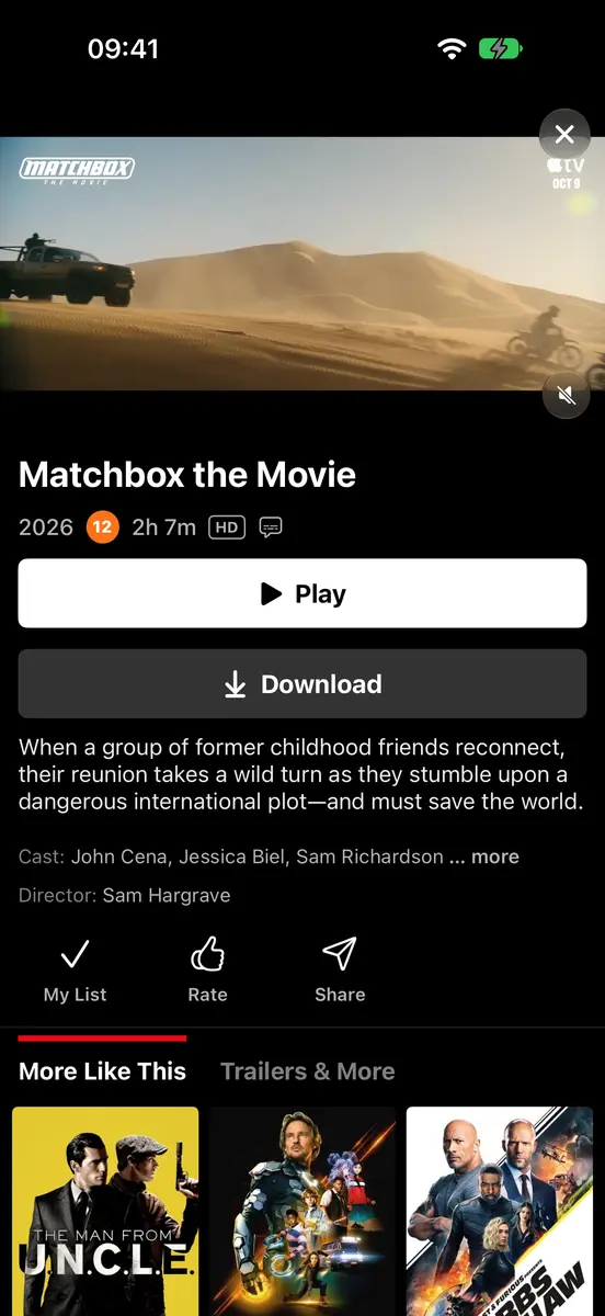 StreamFlix on iPhone